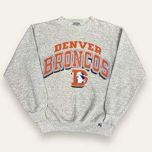 Vintage 1991 logo 7 Denver broncos nfl crewneck